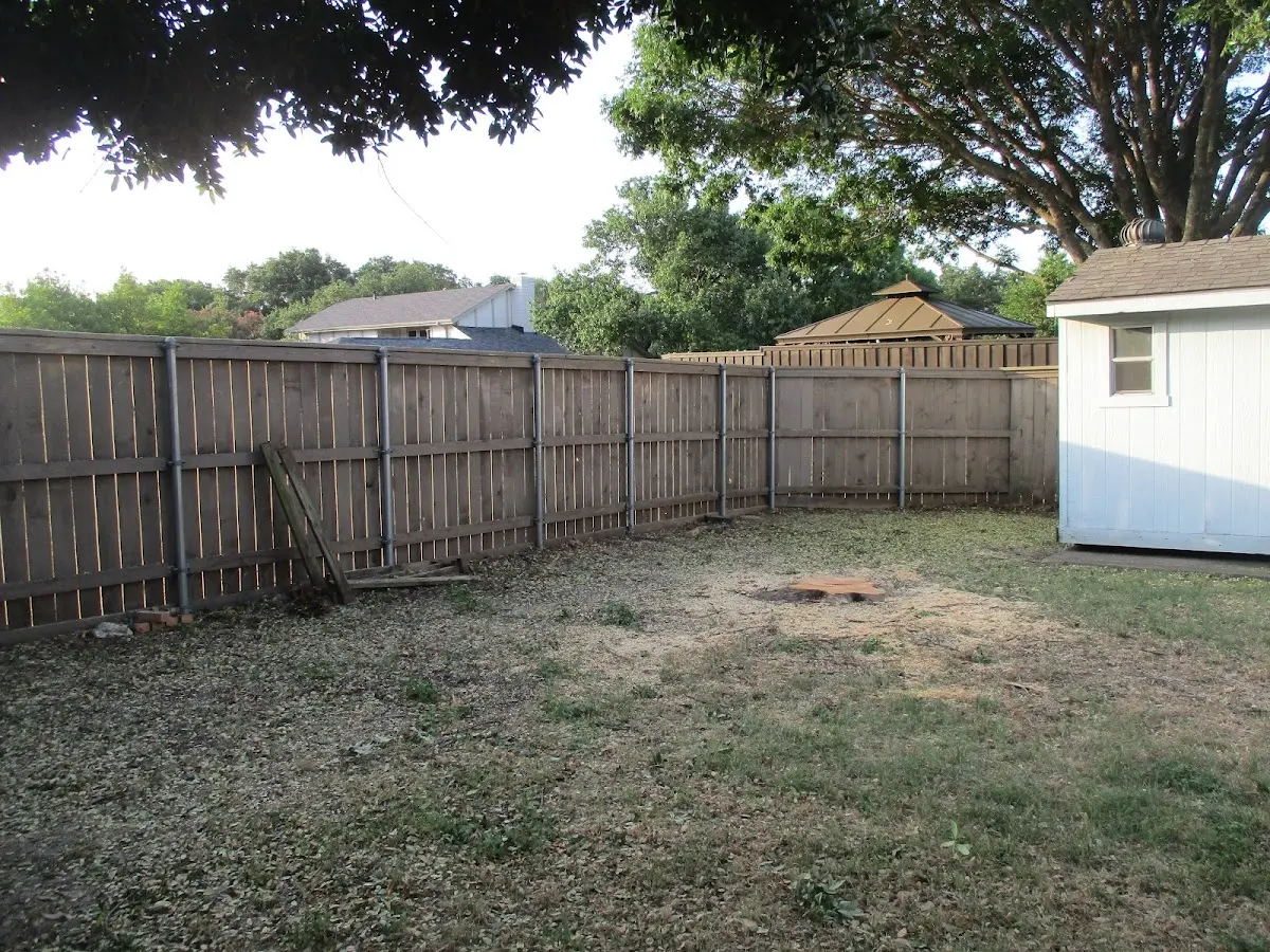 Cleared yard after professional tree removal in Deland